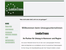 Tablet Screenshot of lengotrans.de